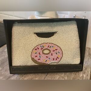 New in the box Beaded donut clutch purse
